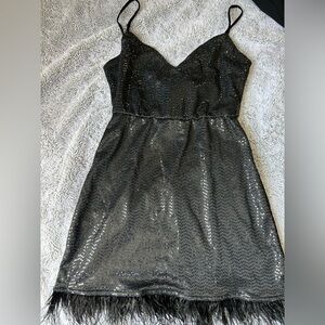 Black Charlotte Russe Sequin Dress